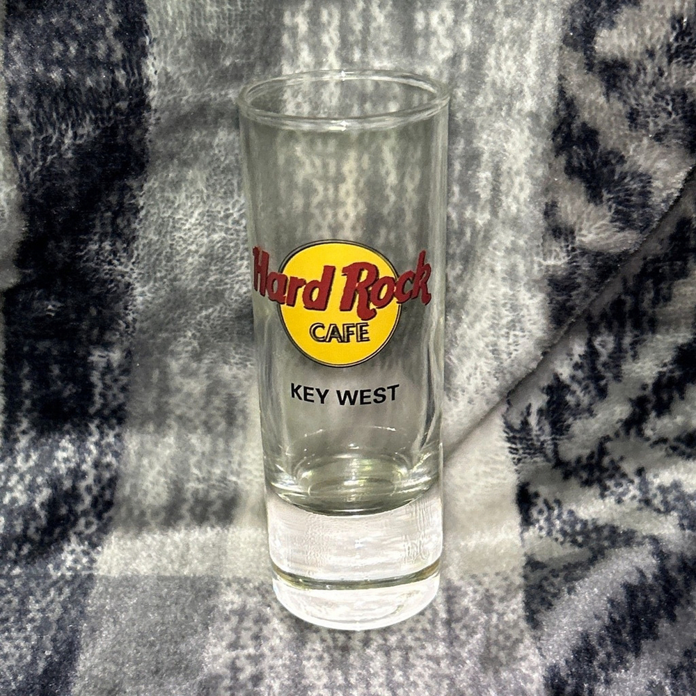 Hard Rock Cafe Key West Shot Glass Black Letters